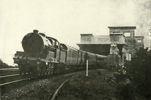 Correio irlandês, saindo da ponte Menai, c1930. de Unbekannt
