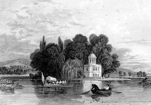 A ilha, Henley-on-Thames, Oxfordshire, 1830 de Unbekannt