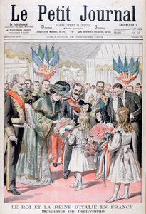 O rei e a rainha da Itália na França, 1903 de Unbekannt