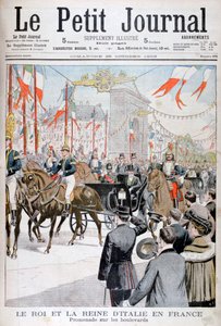 O rei e a rainha da Itália na França, 1903 de Unbekannt