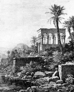O Quiosque, Templo de Philae, Egito, 1881 de Unbekannt
