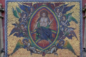 The Last Judgment, La Golden Gate of the St, Vitus Cathedral Wenceslas e Adalbert, Praga, República Checa de Unbekannt