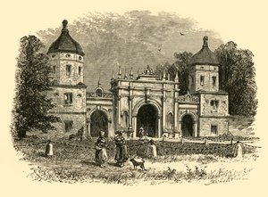 O alojamento, Burghley Park, 1898. de Unbekannt