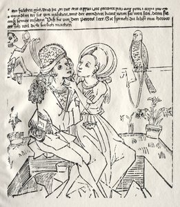 Os amantes, c. 1470 de Unbekannt
