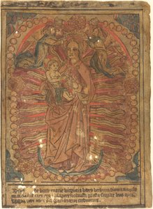 A Madona e o Menino em um Rosário, c. 1490. de Unbekannt