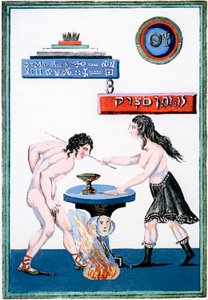 O Espelho Mágico, revelando seus segredos, do século XVIII de Unbekannt