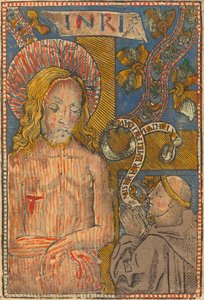 O Homem das Dores com um Franciscano, 1490-1500. de Unbekannt