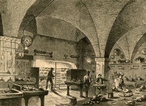 A cozinha da casa de mansão, 1897. de Unbekannt