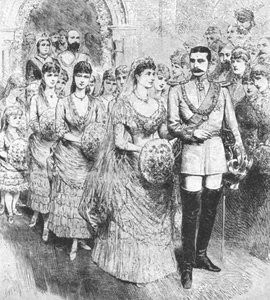 O casamento da princesa Beatrice com o príncipe Henrique de Battenberg ... 1885, 1901. de Unbekannt