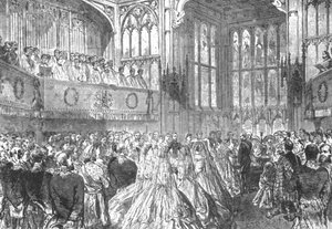 O casamento da princesa Helena com o príncipe Christian de Schleswig-Holstein ... 1866, 1901. de Unbekannt