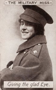 A Miss Militar - dando o olho feliz., C1914 de Unbekannt