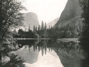 O Lago Mirror, vale de Yosemite, EUA, 1895. de Unbekannt