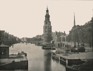 O Montelbaanstoren, Amsterdã, Holanda, 1895. de Unbekannt