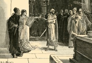 A mãe de Cyrus, salvando sua vida, 1890. de Unbekannt