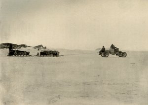 O motor transportando lojas para um depósito, 1909 de Unbekannt
