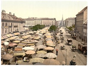 The Naschmarkt, Viena de Unbekannt