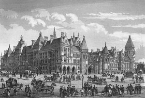 The New Law Courts, Westminster, Londres, c1878 1878 de Unbekannt
