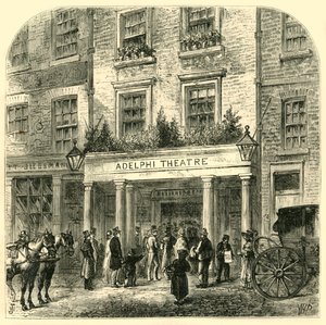 O antigo teatro Adelphi, 1881. de Unbekannt