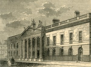 O antigo escritório da Índia, rua Leadenhall em 1803, c1872. de Unbekannt