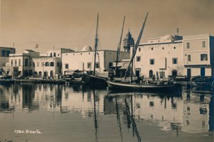 O antigo porto de Bizerta, Tunísia, 1936 de Unbekannt
