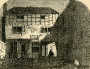 O velho leão vermelho, de frente, c1872. de Unbekannt