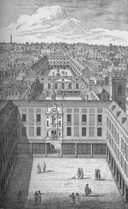 O Old St. Thomass Hospital em Bermondsey, que substituiu os prédios monásticos anteriores em 1701, de Unbekannt