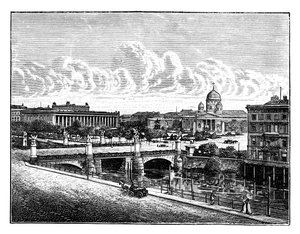 A ponte do palácio e o jardim do prazer, Berlim, Alemanha de Unbekannt