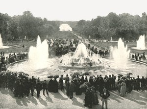 As fontes do palácio, Versalhes, França, 1895. de Unbekannt