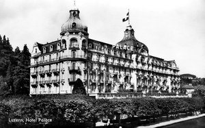 The Palace Hotel, Lucerna, Suíça, início do século XX de Unbekannt