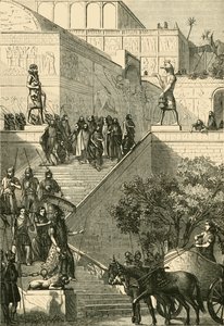 O Palácio de Kouyunjik, restaurado. Depois de Layard, 1890. de Unbekannt