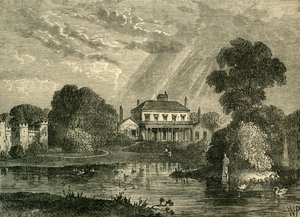O Pavilhão, Hans Place, em 1800, c1876. de Unbekannt