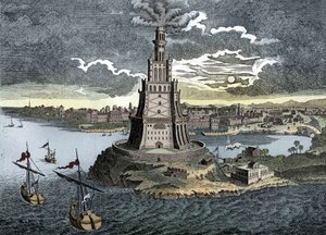 O Pharos de Alexandria, século XVIII de Unbekannt