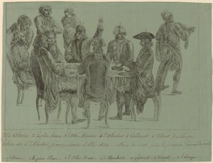 A Refeição dos Filósofos, depois de 1772. de Unbekannt