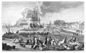 O porto de Rochefort, 1885 de Unbekannt