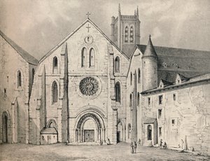 O portal da abadia de St. Genevieve, 1915 de Unbekannt