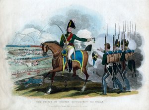 O Príncipe de Orange Distribuindo Suas Medalhas, 1815 de Unbekannt