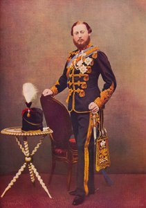 O príncipe de Gales como coronel dos 10º Hussardos, c1865 1910 de Unbekannt