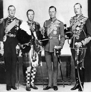 O príncipe de Gales com seus irmãos, c1930s de Unbekannt