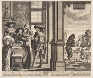 O Filho Pródigo sai de casa, ca. 1636 de Unbekannt