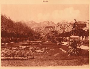 O Jardim Público, Menton, 1930. de Unbekannt