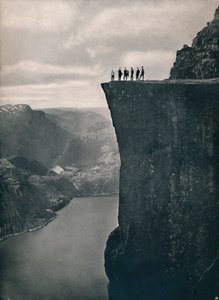 O púlpito em Lysefjord, 1914. de Unbekannt
