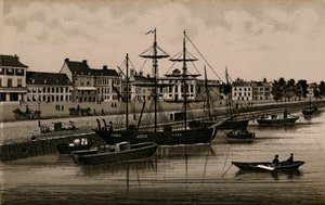 O cais, c1880. de Unbekannt