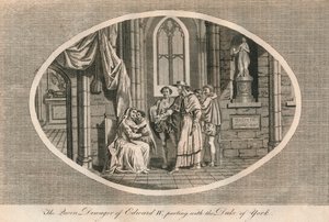 A rainha viúva de Eduardo IV que se separa de seu filho, o duque de York, 1483 1793 de Unbekannt