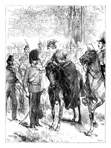 A rainha que distribui as Victoria Crosses em Hyde Park, Londres, c1850s, c1888 de Unbekannt