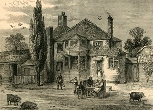 O Queens Head e alcachofra., C1876. de Unbekannt
