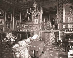A sala de estar do Queens, Castelo de Windsor, Berkshire, 1894. de Unbekannt