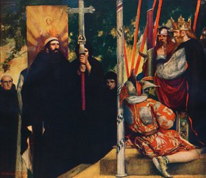 A recepção de Santo Agostinho por Ethelbert, 1912 de Unbekannt