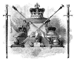 Regalia da Inglaterra, c1820 c1895 de Unbekannt