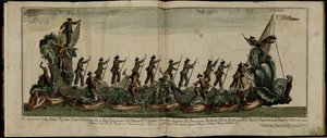 A Regata em Veneza em homenagem ao Príncipe Edward 1739-1767, Duque de York, em 4 de junho de 1764, ca 1764 de Unbekannt