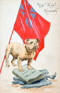 O Direito precede a força, cartão postal francês da Primeira Guerra Mundial, 1914-1918 de Unbekannt